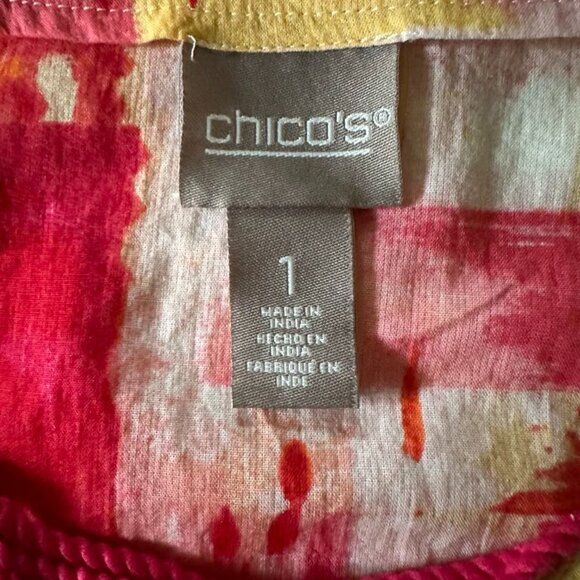 Chico’s Lace-Up Beaded Tunic - Picture 6 of 8